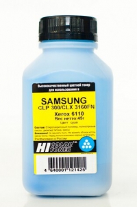 Тонер Samsung CLP 300/310/CLX 3160FN/Xerox 6110 (Hi-Color) C, 45 г, банка
